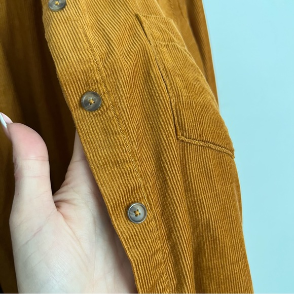 Anthropologie Heart of Building Corduroy Button Down Long Sleeve Shirt Size 2 - Picture 4 of 7